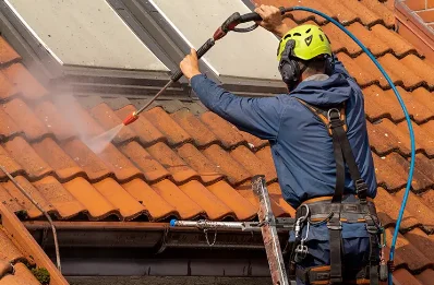 Démoussage et hydrofuge de toiture à Cros